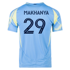 adidas Philadelphia Union Olwethu Makhanya Authentic Away Jersey 25/26 (Blue/Yellow)