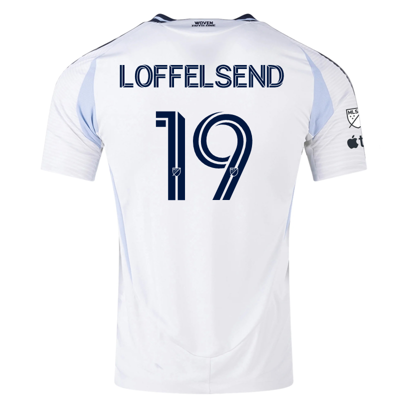 adidas San Diego FC Authentic Jasper Löffelsend Away Jersey 25/26 w/ MLS & Apple Patch (White)