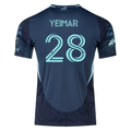 adidas Y. Gomez Andrade Sounders Authentic Away Jersey 25/26 w/ MLS Patches & Sponsor (Aura Ink)