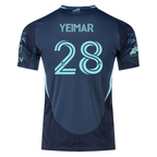 adidas Y. Gomez Andrade Sounders Authentic Away Jersey 25/26 w/ MLS Patches & Sponsor (Aura Ink)