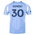 adidas Tomás Romero New York City FC Authentic Home Jersey 25/26 w/ MLS Patches (Bahia Light Blue)