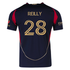 adidas Will Reilly Atlanta United Authentic Home Jersey w/ MLS Patches 25/26 (Red/Black)