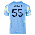 adidas Philadelphia Union Sal Olivas Authentic Away Jersey 25/26 (Blue/Yellow)