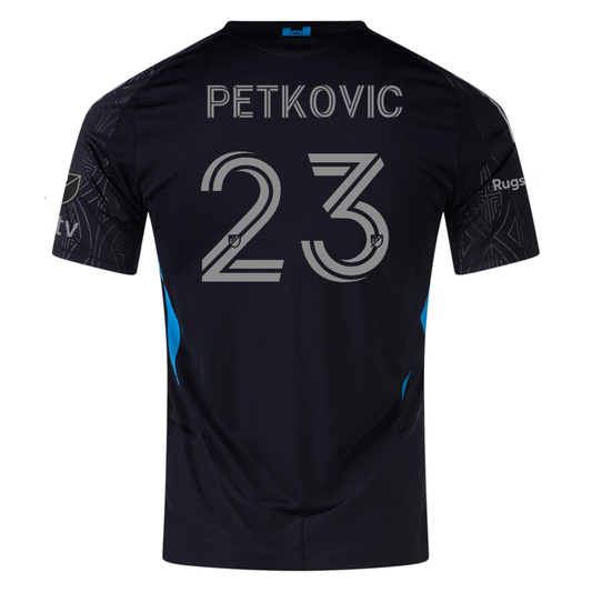 adidas Nikola Petković Charlotte FC Authentic Away Jersey 25/26 (Black)