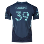 adidas S. Hawkins Andrade Sounders Authentic Away Jersey 25/26 w/ MLS Patches & Sponsor (Aura Ink)