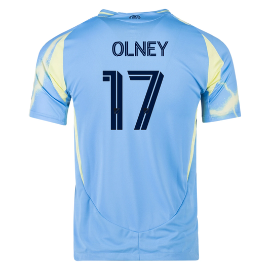 adidas Philadelphia Union CJ Olney Authentic Away Jersey 25/26 (Blue/Yellow)