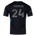 adidas Mikah Thomas Charlotte FC Authentic Away Jersey 25/26 (Black)