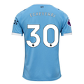 Puma Claudio Echeverri Manchester City Home Jersey 25/26 w/ EPL + Sponsor Patch (Team Light Blue/Puma White)