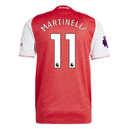 adidas Gabriel Martinelli Arsenal FC Authentic Home Jersey 25/26 w/ EPL Patch (Better Scarlet/White