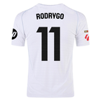 adidas Rodrygo Real Madrid Authentic Home Jersey w/ La Liga Patches 24/25 (White/Black)