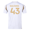 adidas Adam Saldaña LAFC Away Jersey 25/26 (White/Gold)