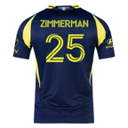 adidas Nashville Authentic Walker Zimmerman Away Jersey w/ MLS + Apple TV 25/26 (Tena Blue)