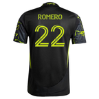 adidas Abraham Romero Columbus Crew Authentic Away Jersey w/ MLS Patches 25/26 (Black/Yellow)