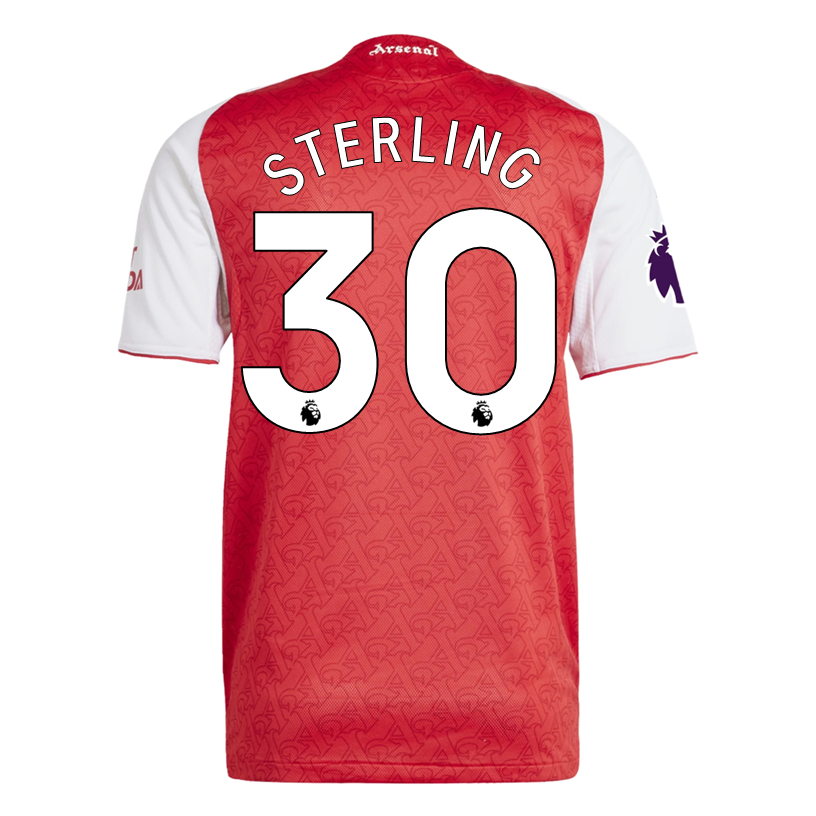adidas Raheem Sterling Arsenal FC Authentic Home Jersey 25/26 w/ EPL Patch (Better Scarlet/White