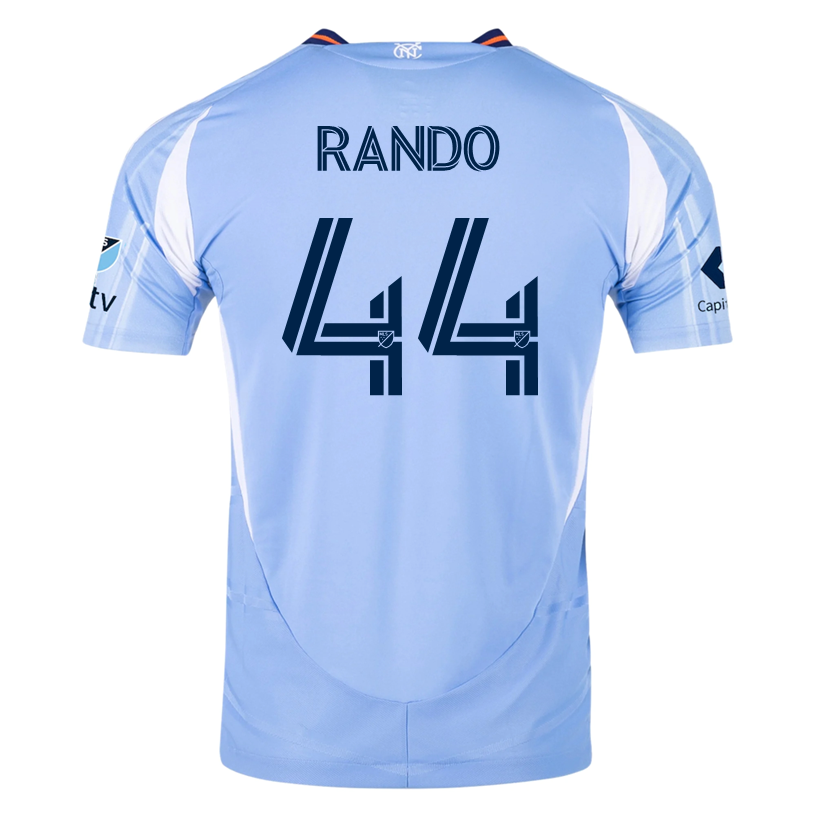 adidas Alex Rando New York City FC Authentic Home Jersey 25/26 w/ MLS ...