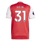 adidas Karl Hein Arsenal FC Authentic Home Jersey 25/26 w/ EPL Patch (Better Scarlet/White