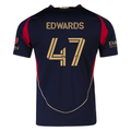 adidas Matt Edwards Atlanta United Authentic Home Jersey w/ MLS Patches 25/26 (Red/Black)
