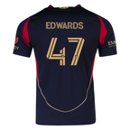 adidas Matt Edwards Atlanta United Authentic Home Jersey w/ MLS Patches 25/26 (Red/Black)