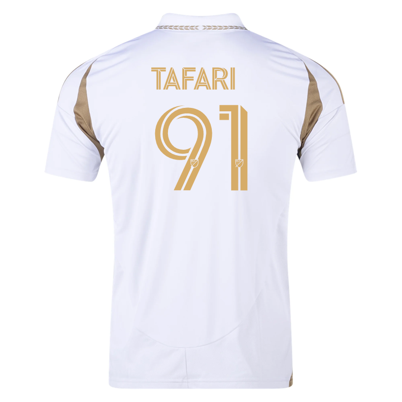 adidas Nkosi Tafari LAFC Away Jersey 25/26 (White/Gold)