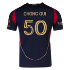 adidas Dominik Chong Qui Atlanta United Authentic Home Jersey w/ MLS Patches 25/26 (Red/Black)