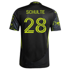 adidas Patrick Schulte Columbus Crew Authentic Away Jersey w/ MLS Patches 25/26 (Black/Yellow)