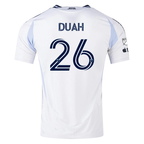 adidas San Diego FC Authentic Manu Duah Away Jersey 25/26 w/ MLS & Apple Patch (White)