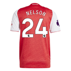 adidas Reiss Nelson Arsenal FC Authentic Home Jersey 25/26 w/ EPL Patch (Better Scarlet/White