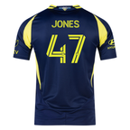 adidas Nashville Authentic Isaiah Jones Away Jersey w/ MLS + Apple TV 25/26 (Tena Blue)