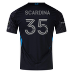 adidas Nick Scardina Charlotte FC Authentic Away Jersey 25/26 (Black)