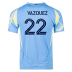 adidas Philadelphia Union David Vazquez Authentic Away Jersey 25/26 (Blue/Yellow)