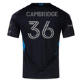 adidas Brandon Cambridge Charlotte FC Authentic Away Jersey 25/26 (Black)