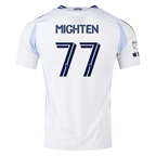 adidas San Diego FC Authentic Alex Mighten Away Jersey 25/26 w/ MLS & Apple Patch (White)