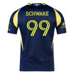 adidas Nashville Authentic Brian Schwake Away Jersey w/ MLS + Apple TV 25/26 (Tena Blue)