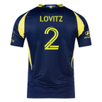 adidas Nashville Authentic Dan Lovitz Away Jersey w/ MLS + Apple TV 25/26 (Tena Blue)