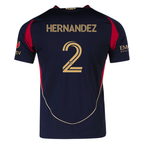 adidas Ronald Hernández Atlanta United Authentic Home Jersey w/ MLS Patches 25/26 (Red/Black)