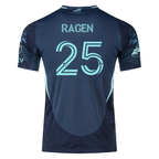 adidas J. Ragen Seattle Sounders Authentic Away Jersey 25/26 w/ MLS Patches & Sponsor (Aura Ink)