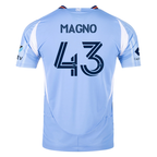 adidas Talles Magno New York City FC Authentic Home Jersey 25/26 w/ MLS Patches (Bahia Light Blue)