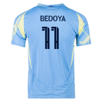 adidas Philadelphia Union Alejandro Bedoya Authentic Away Jersey 25/26 (Blue/Yellow)
