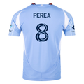 adidas Andres Perea New York City FC Authentic Home Jersey 25/26 w/ MLS Patches (Bahia Light Blue)