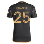 adidas Maxime Chanot LAFC Home 2025 Jersey w/ MLS + Apple TV + Ford Patches (Black/Gold)