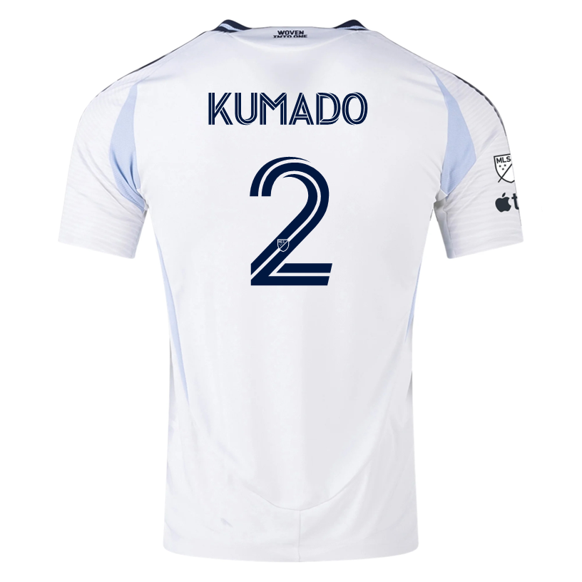 adidas San Diego FC Authentic Willy Kumado Away Jersey 25/26 w/ MLS & Apple Patch (White)