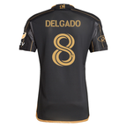 adidas Mark Delgado LAFC Home 2025 Jersey w/ MLS + Apple TV + Ford Patches (Black/Gold)