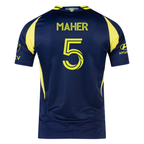 adidas Nashville Authentic Jack Maher Away Jersey w/ MLS + Apple TV 25/26 (Tena Blue)