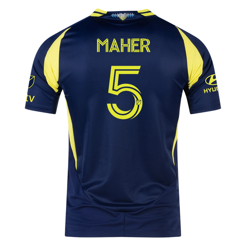 adidas Nashville Authentic Jack Maher Away Jersey w/ MLS + Apple TV 25/26 (Tena Blue)