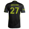adidas Max Arfsten Columbus Crew Authentic Away Jersey w/ MLS Patches 25/26 (Black/Yellow)