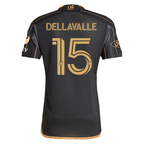 adidas Lorenzo Dellavalle LAFC Home 2025 Jersey w/ MLS + Apple TV + Ford Patches (Black/Gold)