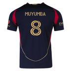 adidas Tristan Muyumba Atlanta United Authentic Home Jersey w/ MLS Patches 25/26 (Red/Black)