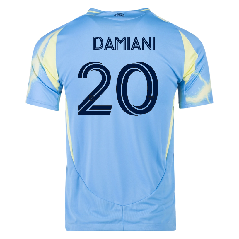 adidas Philadelphia Union Bruno Damiani Authentic Away Jersey 25/26 (Blue/Yellow)