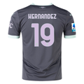 Puma AC Milan Theo Hernandez Third Jersey w/ Serie A Patch 24/25 (Shadow Gray/Fresh Mint)