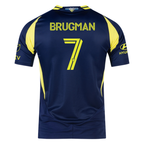 adidas Nashville Authentic Gastón Brugman Away Jersey w/ MLS + Apple TV 25/26 (Tena Blue)